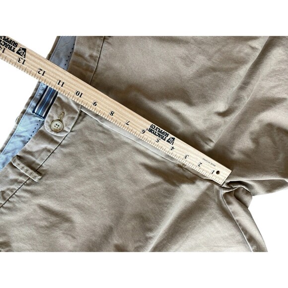 PETER MILLAR Winston Washed Twill Pima Cotton‎ Golf Chino Shorts Mens 35 Tan - Picture 6 of 11